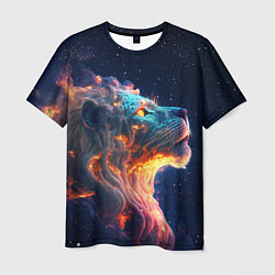 Мужская футболка Космический звёздный лев