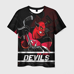 Мужская футболка New Jersey Devils маскот