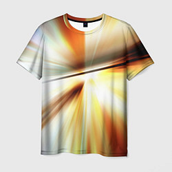Мужская футболка Абстрактные светлые лучи из тени