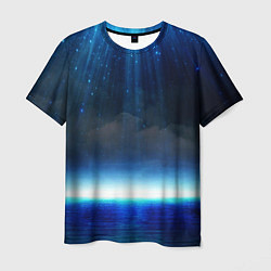 Мужская футболка Звездопад в океане