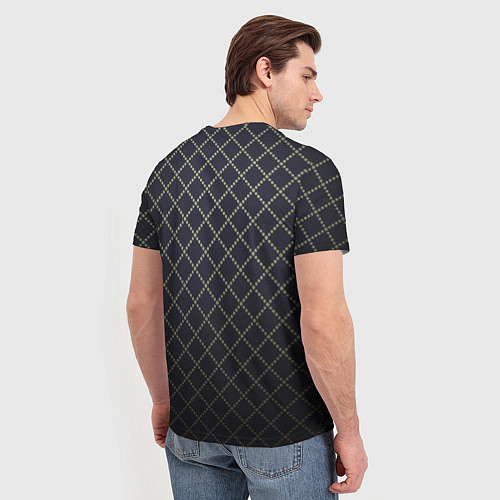 Мужская футболка Строгий ромбик / 3D-принт – фото 4