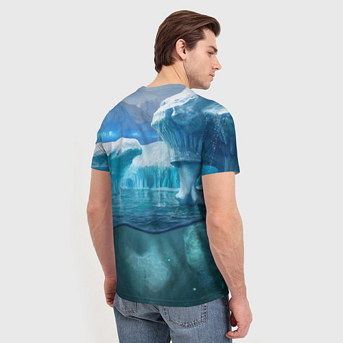 Мужская футболка Subnautica - КРАБ на леднике / 3D-принт – фото 4