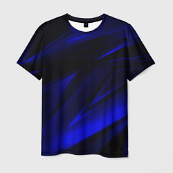 Мужская футболка Geometry blue stripes