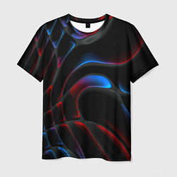 Мужская футболка Neon colors drops of liquid