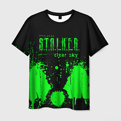 Мужская футболка Stalker clear sky radiation
