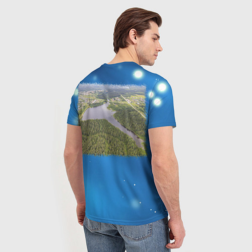 Мужская футболка Верхошижемье - пруд / 3D-принт – фото 4