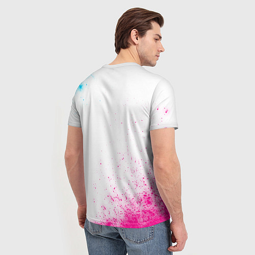 Мужская футболка Spirited Away neon gradient style / 3D-принт – фото 4