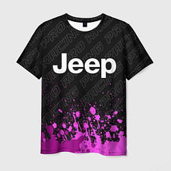 Мужская футболка Jeep pro racing: символ сверху