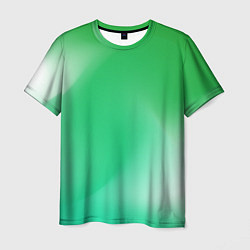 Мужская футболка Градиент зеленый
