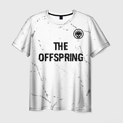 Мужская футболка The Offspring glitch на светлом фоне: символ сверх