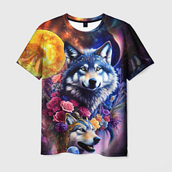 Мужская футболка Звездные волки