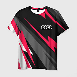 Футболка мужская Audi fast lines, цвет: 3D-принт