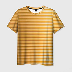 Мужская футболка Золотистый текстурный паттерн
