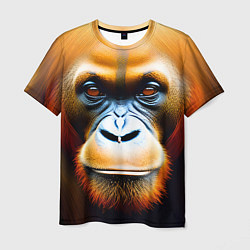 Мужская футболка Орангутан - Обезьяна, от которой веет добротой