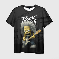 Мужская футболка Rock and Roll Simpsons