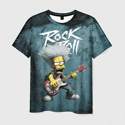 Мужская футболка Rock n roll style Simpsons