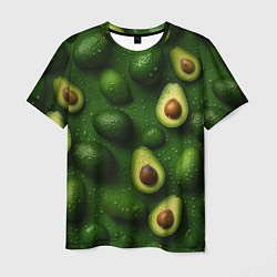 Мужская футболка Сочная текстура из авокадо