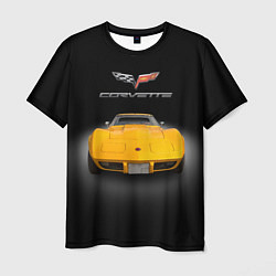 Мужская футболка Американский маслкар Chevrolet Corvette Stingray