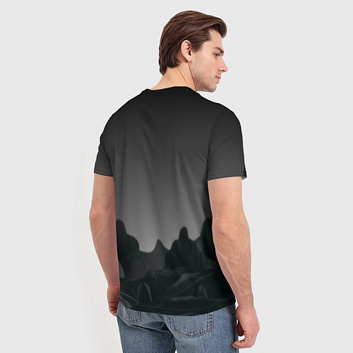 Мужская футболка Бродяга в мятом цилиндре / 3D-принт – фото 4