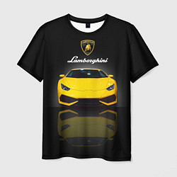 Мужская футболка Итальянский суперкар Lamborghini Aventador