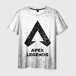 Мужская футболка Apex Legends с потертостями на светлом фоне