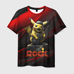 Мужская футболка Pikachu Rock style