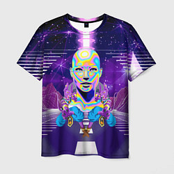 Футболка мужская Goddess with two Beerus - vaporwave, цвет: 3D-принт