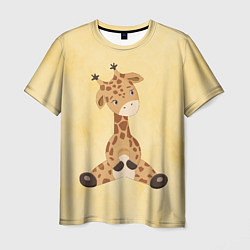 Мужская футболка Малыш жираф