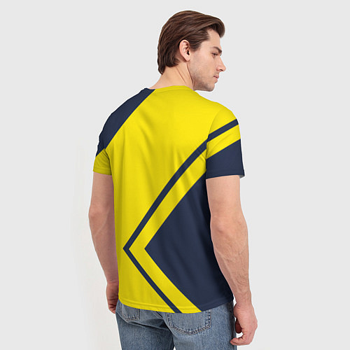 Мужская футболка Жёлтые стрелки / 3D-принт – фото 4