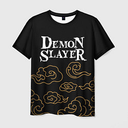 Мужская футболка Demon Slayer anime clouds