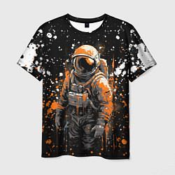 Мужская футболка Астронавт в красках