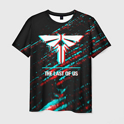 Мужская футболка The Last Of Us в стиле glitch и баги графики на те