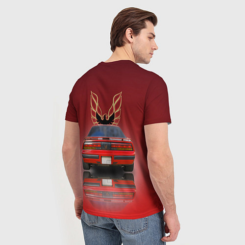 Мужская футболка Американский спорткар Pontiac Firebird / 3D-принт – фото 4