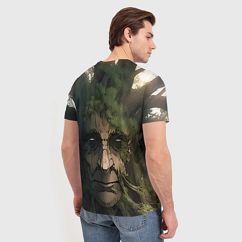 Мужская футболка Аниме Мудрое дерево / 3D-принт – фото 4