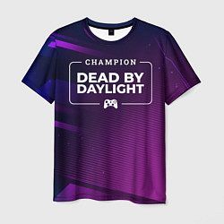 Мужская футболка Dead by Daylight gaming champion: рамка с лого и д