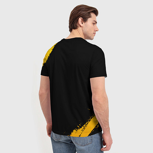 Мужская футболка GTA - gold gradient / 3D-принт – фото 4