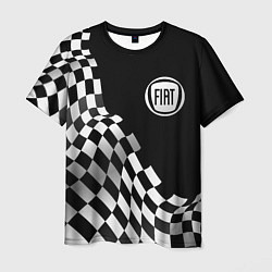 Мужская футболка Fiat racing flag