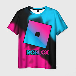 Мужская футболка Roblox - neon gradient