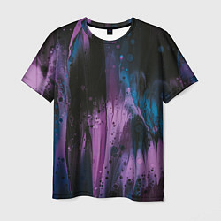 Мужская футболка Фиолетовые абстрактные тени