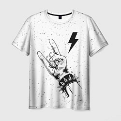 Мужская футболка AC DC и рок символ