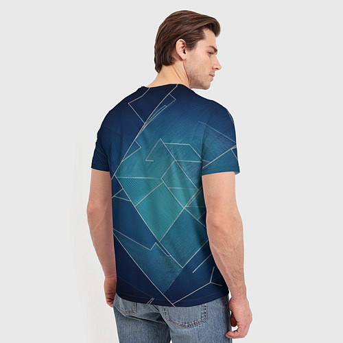 Мужская футболка Геометрическая бесконечность / 3D-принт – фото 4