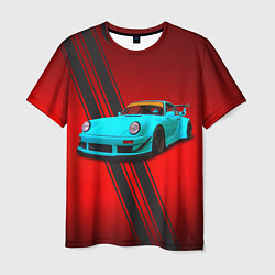 Мужская футболка Немецкий спортивный автомобиль Porsche 911