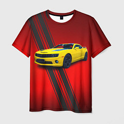 Мужская футболка Спортивный американский автомобиль Chevrolet Camar