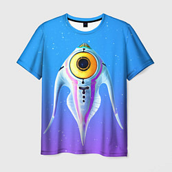 Мужская футболка Subnautica инопланетная рыба