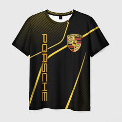 Мужская футболка Porsche - Gold line