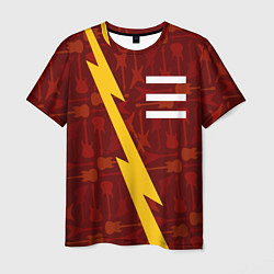 Мужская футболка OneRepublic гитары и молния