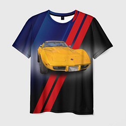 Мужская футболка Классический спорткар Chevrolet Corvette Stingray