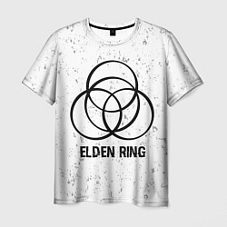 Мужская футболка Elden Ring glitch на светлом фоне