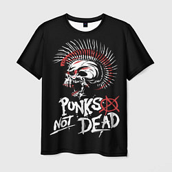 Футболка мужская Punks not dead - анархия, цвет: 3D-принт