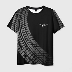 Мужская футболка UAZ tire tracks